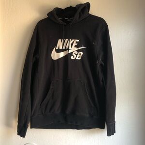 Nike SB hoodie black large white writing